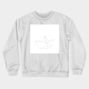 paper boat of origami Crewneck Sweatshirt